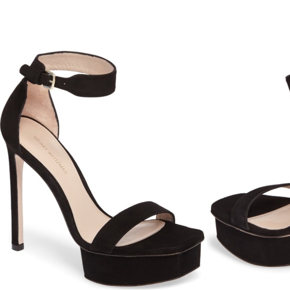 Stuart Weitzman Backupplat Platform Sandal Heels